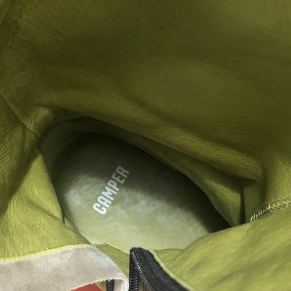 ✨HOST PICK✨ Camper Twins Puzzle Kaki Suede Tall Boots - Size 6 - Picture 7 of 12